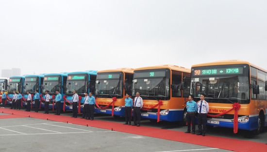 Các tuyến xe bus đi sân bay nội bài