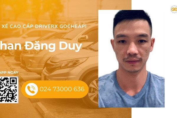 Tài xế cao cấp DriverX GOCheap!: Phan Đăng Duy, 1986
