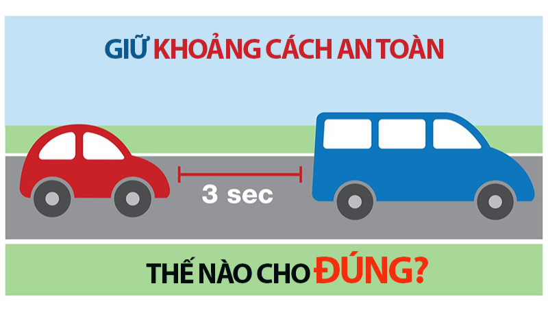 Mẹo căn khoảng cách của ô tô để tránh va chạm