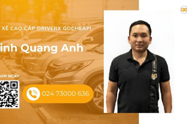Tài xế cao cấp DriverX GOCheap!: Đinh Quang Anh, 1993