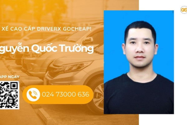 Tài xế cao cấp DriverX GOCheap!: Nguyễn Quốc Trường, 1992