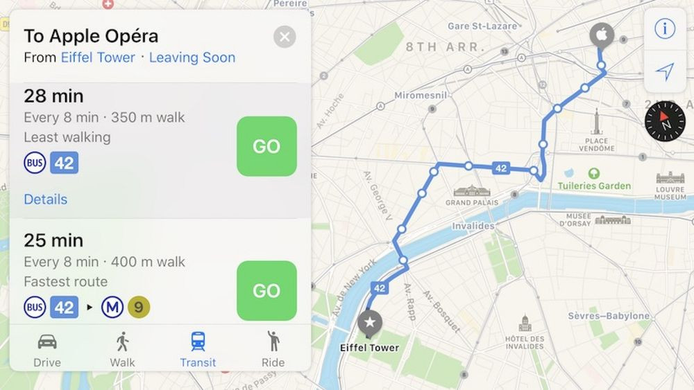 Bật tính năng giao thông trên Apple Maps tại Việt Nam