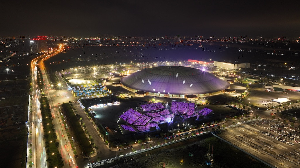 Khung cảnh Đông Anh với sắc tím thương hiệu