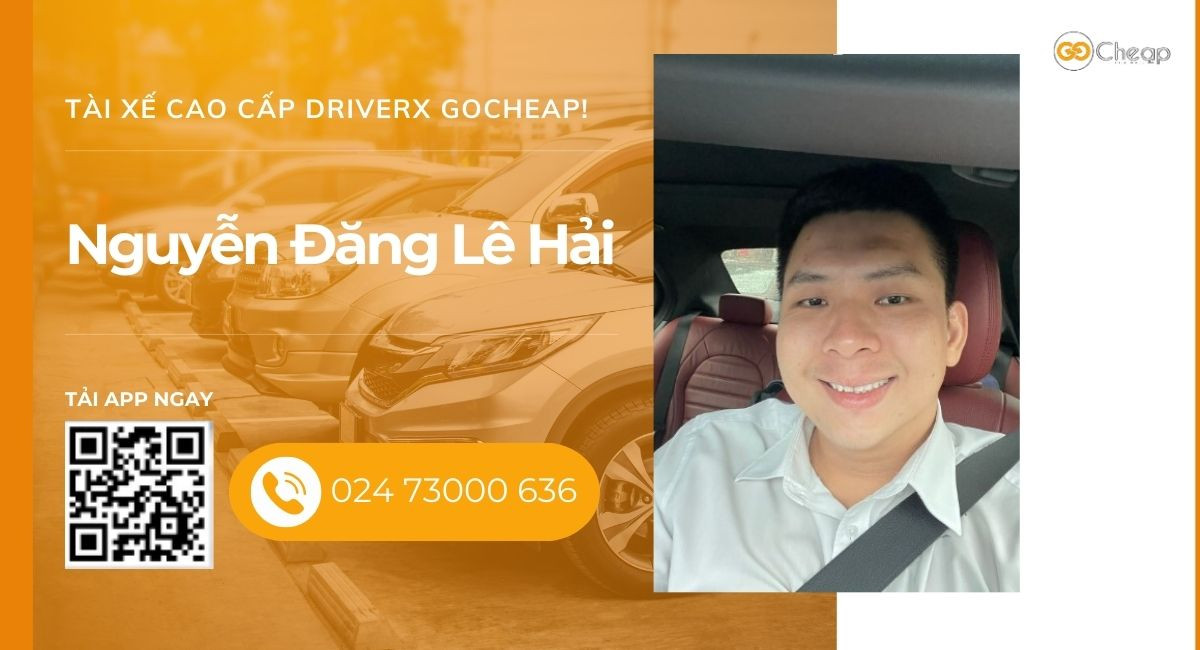 Tài xế cao cấp DriverX GOCheap!: Nguyễn Đăng Lê Hải, 1989