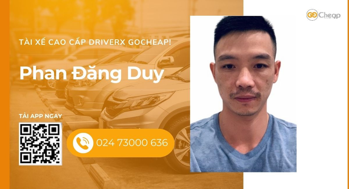 Tài xế cao cấp DriverX GOCheap!: Phan Đăng Duy, 1986