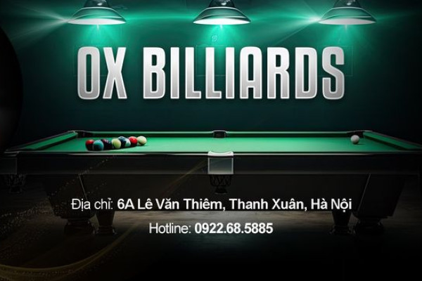 Khám phá OX Billiards Club: Thiên đường cho những tín đồ đam mê Bi-a tại Hà Nội