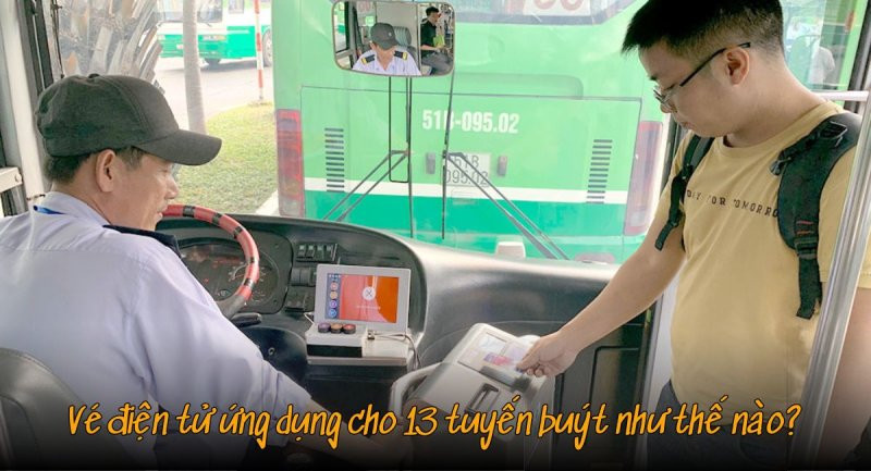 Vé điện tử ứng dụng cho tuyến buýt như nào